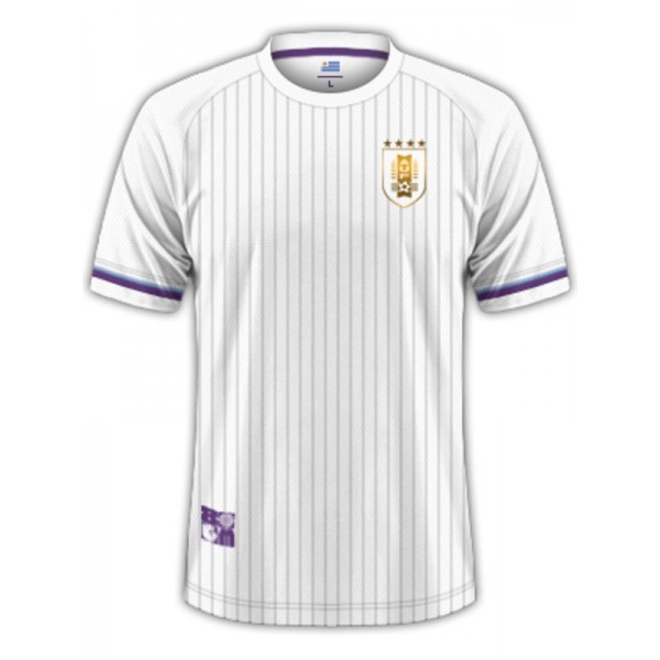Uruguay maglia da trasferta uniforme da calcio maglia superiore del kit da calcio sportivo bianco da uomo 2024 Copa America